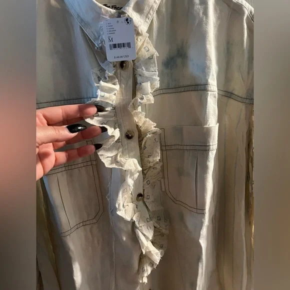 NWT: Free People We the free faded by the sun tunic shirt - Picture 3 of 8